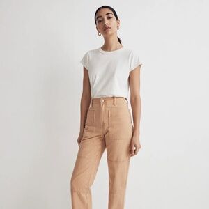 The Perfect Vintage Straight Jean in Stripe: Patch Pocket Edition